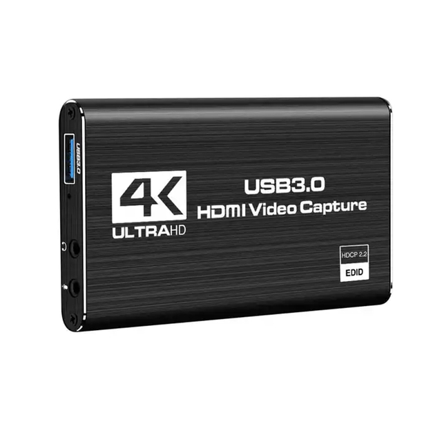 Reliable Portable 4K USB 3.0 Video Converter 1080P 60fps Game Streaming Live Broadcast Recording Audio Capture Card DC AC Input