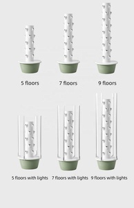 5/7/9/10/11/12/13 Layer Hydroponic Tower Vertical Aquaponic Garden Planting System Aeroponic with Grow <b>Light</b> - Product Image 4