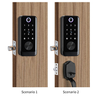 Fabrieks prijs TTlock App houten deur intelligente RFID wachtwoord vingerafdruk aluminiumlegering voor Cloud Smart Lock