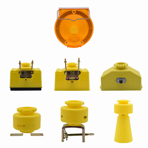 Amber/Red Giao Thông An Toàn Cảnh Báo Ánh Sáng Năng Lượng Mặt Trời Barricade Đèn - Product Image 6