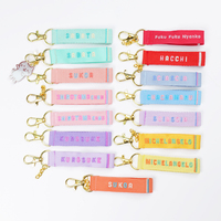 Fabricant de porte-clés tissés Accessoires Équipe promotionnelle Porte-clés tissé en toile de tissu Oxford personnalisé
