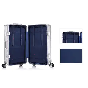 Maleta unisex al por mayor con ruedas, juego de equipaje rodante, maleta con ruedas, bolsas de equipaje, equipaje de regalo sólido grande de alta capacidad