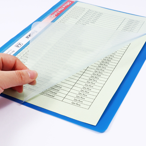 <span class=keywords><strong>Classeur</strong></span> en plastique Foska Classic Bold Color, reliure solide, couverture transparente, design durable, attaches en PP pour documents - Product Image 2