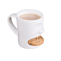 Tasse en céramique blanche créative personnalisée visage humain drôle et paire de tasses à eau de couple pour les fêtes tasse à café renforcée