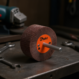 Ttake Abrasive Flap <b>Wheel</b> 80x40 Mm 6 Mm Shaft Corundum <b>Grinding</b> <b>Wheel</b> - Product Image 3