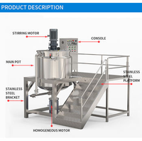 Mélangeur d'homogénéisation automatique de détergent liquide de rendement élevé pour la production de gel douche de shampooing