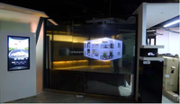 Film de projection holographique transparent auto-adhésif KERAMIC KRMIC-55 de 100 pouces en PET, garantie de 2 ans, visionnable des deux côtés