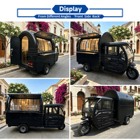 Petit camion de nourriture électrique mobile de rue, pouvant rouler, pour beignets, kebab, hamburgers, tacos, pizzas, tricycle, camion de nourriture avec cuisine complète