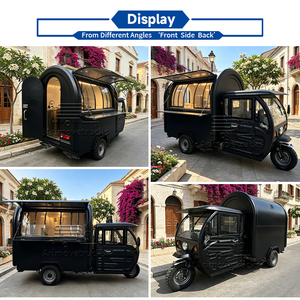 Petit <span class=keywords><strong>camion</strong></span> de nourriture électrique mobile de rue, pouvant rouler, pour beignets, kebab, hamburgers, tacos, pizzas, tricycle, <span class=keywords><strong>camion</strong></span> de nourriture <span class=keywords><strong>avec</strong></span> cuisine complète - Product Image 3