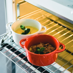 Pot de ragoût rond en céramique rouge avec poignées, Pot de cuisine à soupe ronde en porcelaine, vente en gros, ml - Product Image 4