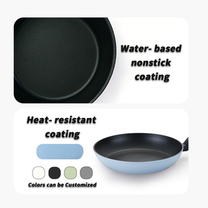 Fournitures de cuisine en gros, Poêle à frire/omlet moderne en aluminium forgé antiadhésive, compatible induction, avec poignée en bakélite - Product Image 5