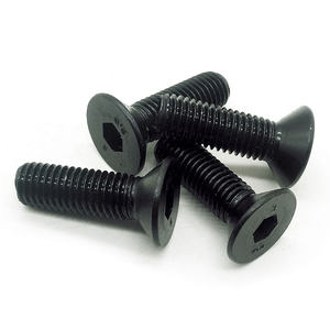 DIN 7991 lega di acciaio 10.9 nero piatto CKS testa bullone a brugola inox A2 A4 presa esagonale svasata vite per macchina - Product Image 1