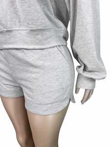 Nuovi Arrivi <span class=keywords><strong>Completo</strong></span> Due Pezzi 2026 Casual S-2XL Maglia a Maniche Lunghe <span class=keywords><strong>e</strong></span> <span class=keywords><strong>Pantaloncini</strong></span> Set <span class=keywords><strong>Donna</strong></span> - Product Image 6