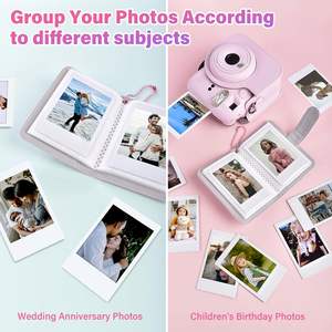 Album photo personnalisé en cuir PU, 28 pochettes, petit format, pour films 2 x 3 pouces, <span class=keywords><strong>mini</strong></span> albums mignons pour filles, pour Fujifilm <span class=keywords><strong>Instax</strong></span> <span class=keywords><strong>Mini</strong></span> 12 - Product Image 4
