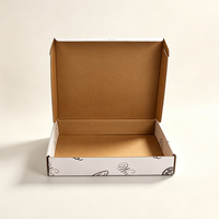 Weiße Wellpappe-Versandbox für Bäckerei Süßigkeiten Schokolade Geschenke E-Commerce-Verpackung Einzelhandel Lebensmittel Snacks