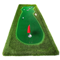 Tapis de putting de golf intérieur/extérieur en gazon synthétique, durée de vie de 3 à 5 ans, équipement d'entraînement de golf personnalisable