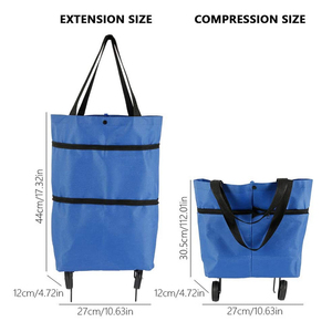 Carrito de Compras con Ruedas, Bolsa de Compras Portátil, Carrito Plegable con Ruedas, Bolsas de Carrito de Compras - Product Image 5