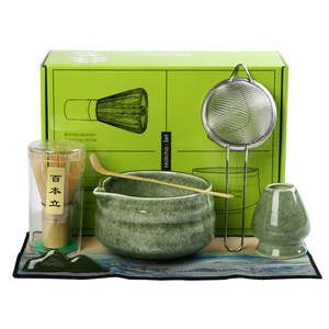Boîtes d'accessoires pour le thé <span class=keywords><strong>Matcha</strong></span> de qualité japonaise, 7 pièces, logo personnalisé, bols en céramique, outils <span class=keywords><strong>Matcha</strong></span> Kit Set de fouet - Product Image 6