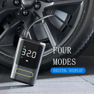 Digital 7.4V DC Mini Air Pump 4000mAh Rechargeable Bike Motorcycle Car Tire Inflators Wireless Air Compressor Portable Air Pump