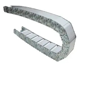 Fully Closed Type Flexible Stainless Steel Cable Drag Chain With Metal Connecter