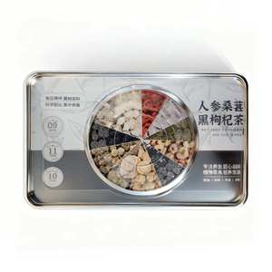 Органический травяной чай из женьшеня, шелковицы и черной годжи — чай для здоровья, высший сорт, 5 г, 20 пакетиков от Anhui Fuli Hall - Product Image 1