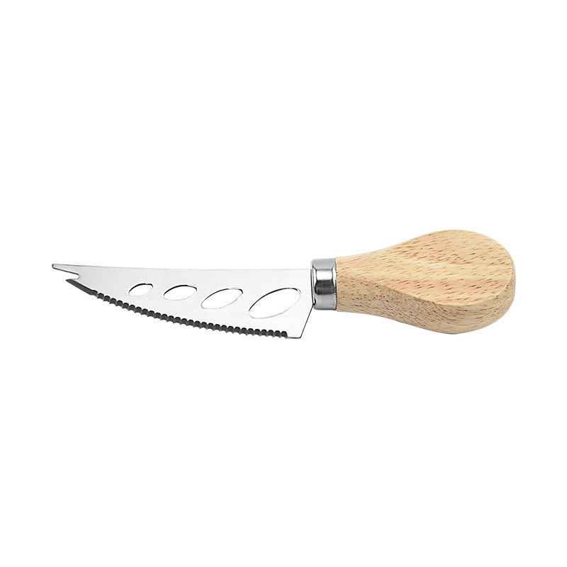 Couteau à fromage naturel à quatre trous