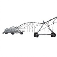 Système d'irrigation à pivot central avec boîte de vitesses et moteur, machine d'arrosage agricole connectée IoT pour l'arrosage de grands champs
