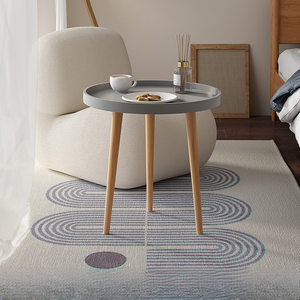 Bàn cà phê tròn, chân gỗ, nội thất gia đình hiện đại, Bàn Trưng Bày hoa, nhà máy bán buôn - Product Image 2