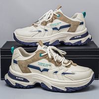 Chaussures décontractées pour hommes, confortables, respirantes, antidérapantes, résistantes à l'usure, style campus, tendance, à plateforme, prix de gros, nouveauté