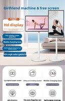 Écran intelligent portable OEM de 32 pouces avec fonction Follow-Me, charge sans fil, haut-parleur intégré, écran tactile, animation, divertissement familial