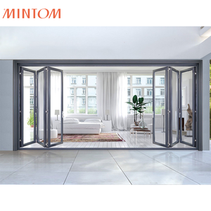 Portes accordéon extérieures populaires Portes pliantes bi en verre aluminium - Product Image 2