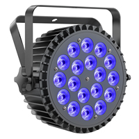 Luz Par LED RGBWA UV 6 en 1 de 200W con efecto arcoíris de mezcla infinita, 18x10W, control DMX, para DJ, bodas y escenarios