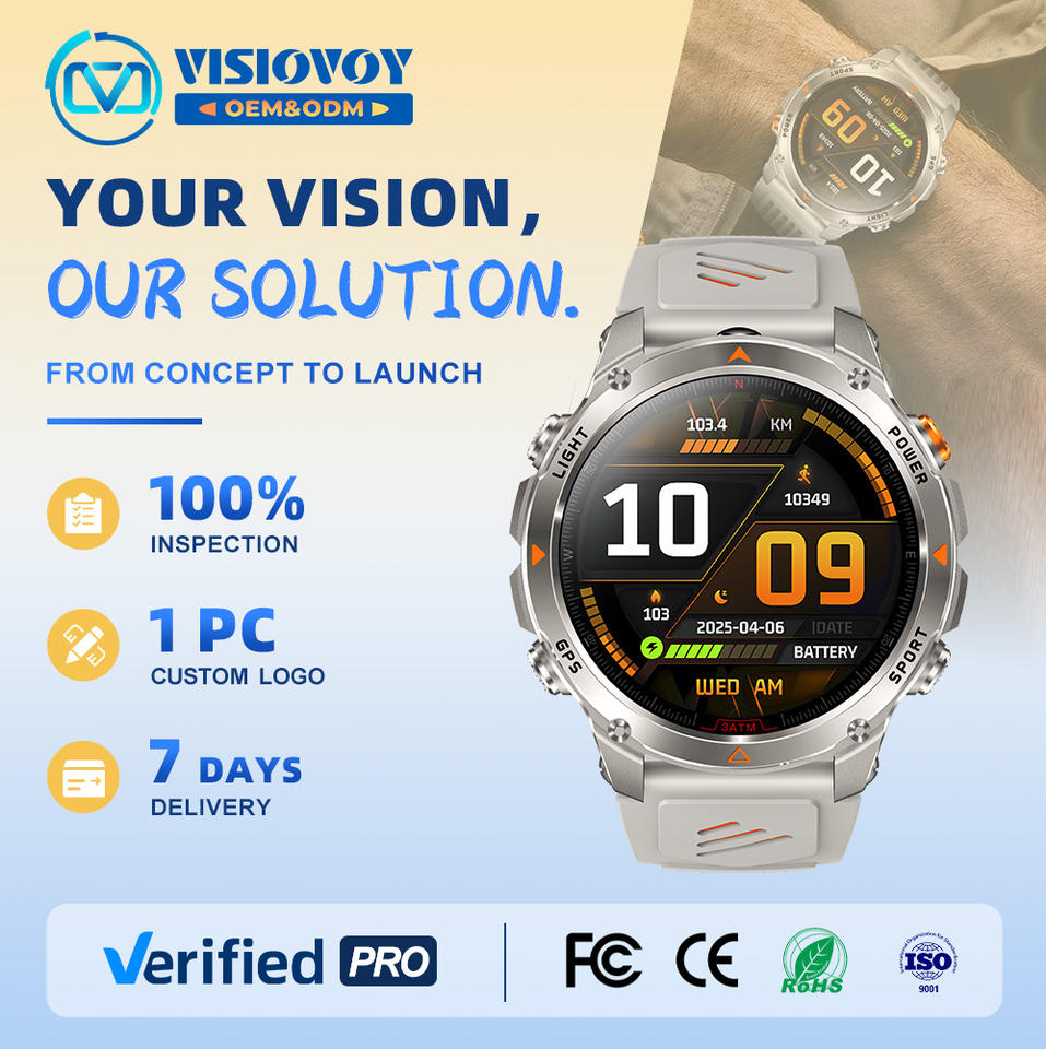 Compass Multi Dial 2027 Visiovoy Oem Digital Smart Watch Custom Men Smartwatch Con Gps ...