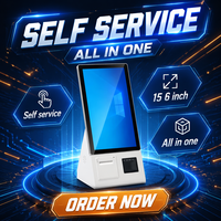 Terminal Punto de Venta con Pantalla Táctil de 15.6 Pulgadas, Impresora, Menú Digital, Kiosco de Pago para Supermercado