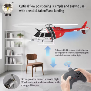 Hélicoptère télécommandé jouet, 6 canaux, modèle d'avion à hélice unique, hélicoptère RC - Product Image 2