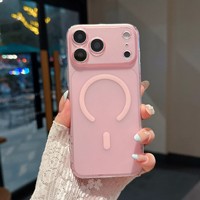 Coque de téléphone magnétique translucide ultra-fine en PC givré effet brouillard, en stock, pour iPhone 18 17 16 Pro Max, protection anti-rayures
