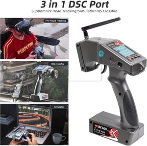 Radiolink RC6GS V3 7 canaux 2,4 GHz Émetteur radio RC avec récepteur gyroscopique R7FG 8S Télémétrie 600m pour voiture et <span class=keywords><strong>bateau</strong></span> RC - Product Image 2
