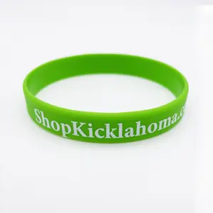 Promotional Advertising Cheap High Quality Gifts Custom Logo Decorative Rubber Band Silicone Bracelets Soft Wristbands