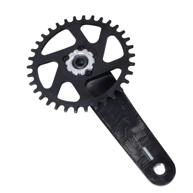 Gineyea Mountain Bike MC60 Carbon Fiber Crank 32-38T Ultra-Light Integrated for