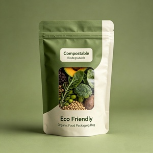 Bolsa Ecológica Compostable y Biodegradable, con Cierre Hermético y Ventana, para Envasado de Alimentos Orgánicos - Product Image 2