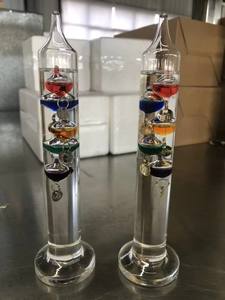 Novidade Vidro Presentes Previsão do Tempo Predictor 5 Bolas Coloridas Garrafa Galileo Termômetro - Product Image 3