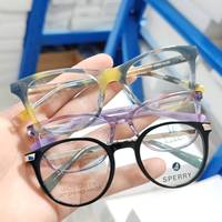 Monture optique en acétate solide de style étudiant, promotion haut de gamme, durable, légère, tendance, grande monture, usage quotidien