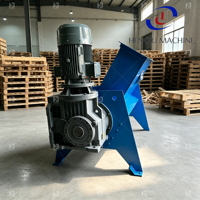 Déchiqueteuse et broyeur de palettes à haute capacité avec moteur et composants d'engrenage, séparateur magnétique de clous