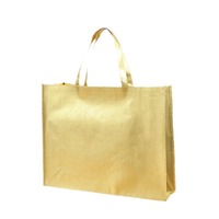 Sac fourre-tout métallique non tissé DLBZ avec logo personnalisé, sac de shopping réutilisable brillant or et argent laminé, cadeau de luxe en gros