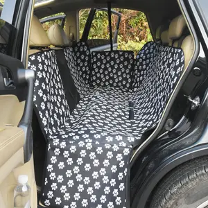 Cubierta de asiento de coche para mascotas, manta para perro con ventana de malla, respaldo para mascotas, impermeable, suministros de cojín de coche para perros