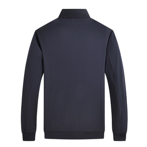 Chaqueta para hombre de mediana edad, nueva para primavera y otoño, con cuello alto, estilo sencillo, informal de negocios, cómoda, transpirable y fresca. - Product Image 5