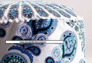 ที่คลุมเก้าอี้นวมทำจากผ้าฝ้ายลายแมนดาลาทำมือมีหลายสีสำหรับตกแต่งบ้าน - Product Image 5