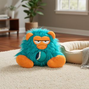 Peluche de monstruo con pelota de tenis de 25 cm, juguete interactivo para mascotas - Product Image 3