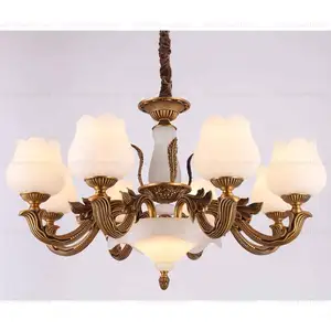 Royal american Style Chandelier Lighting Alabaster Chandelier Lighting