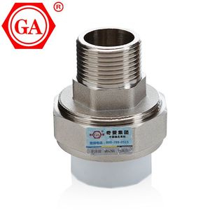 Ga thương hiệu Trung Quốc sản xuất chất lượng cao <span class=keywords><strong>PPR</strong></span> phụ kiện <span class=keywords><strong>PPR</strong></span> nam chủ đề Brass <span class=keywords><strong>Union</strong></span> cho <span class=keywords><strong>PPR</strong></span> ống - Product Image 4